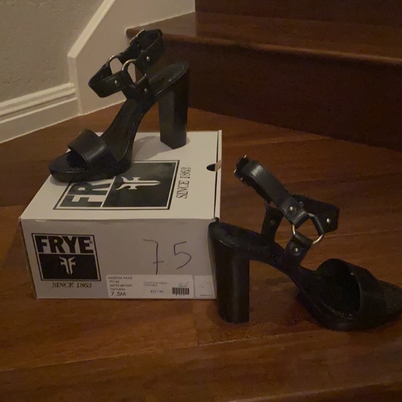 Frye open toe leather shoes - Picture 2 of 6